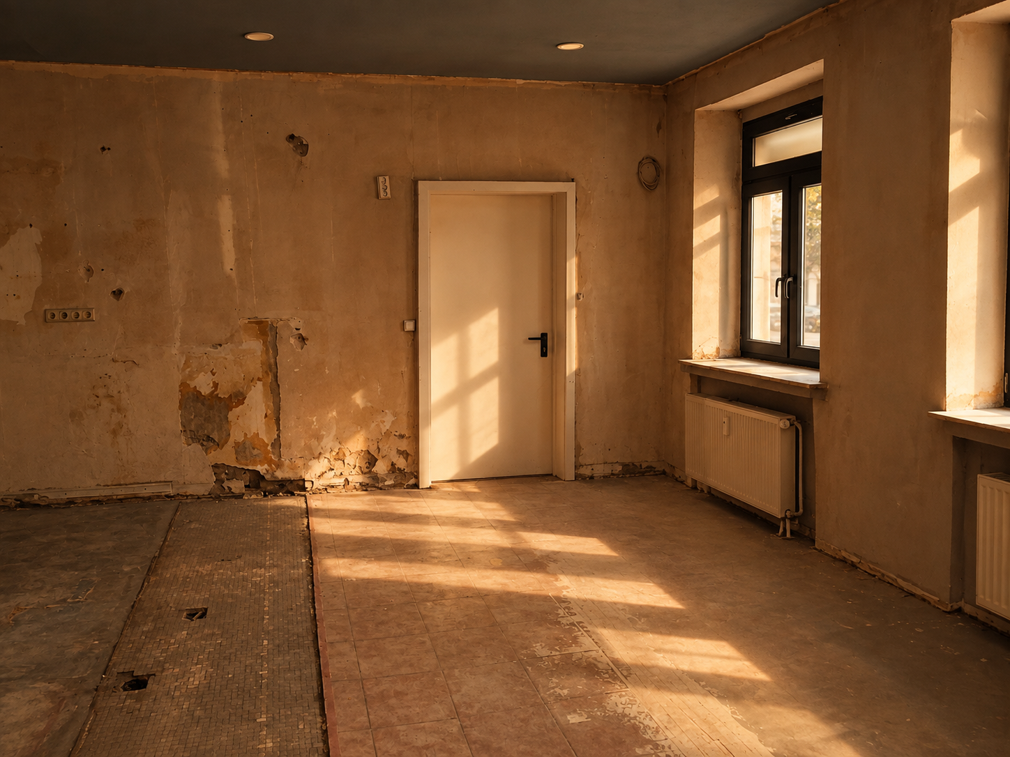 The Den renovation in progress